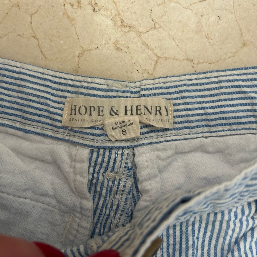 Blue Striped boys Shorts - Picture 2 of 2